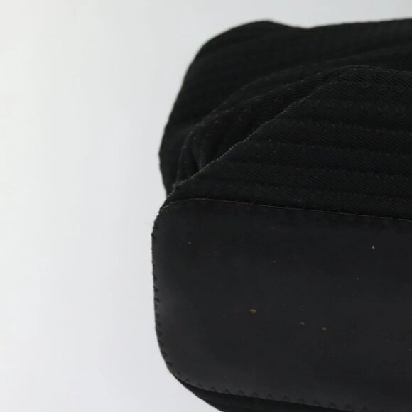 GUCCI Bamboo Hand Bag Canvas 2way Black Silver 002 2058 0439 5 Auth BA3352 - Picture 4 of 16